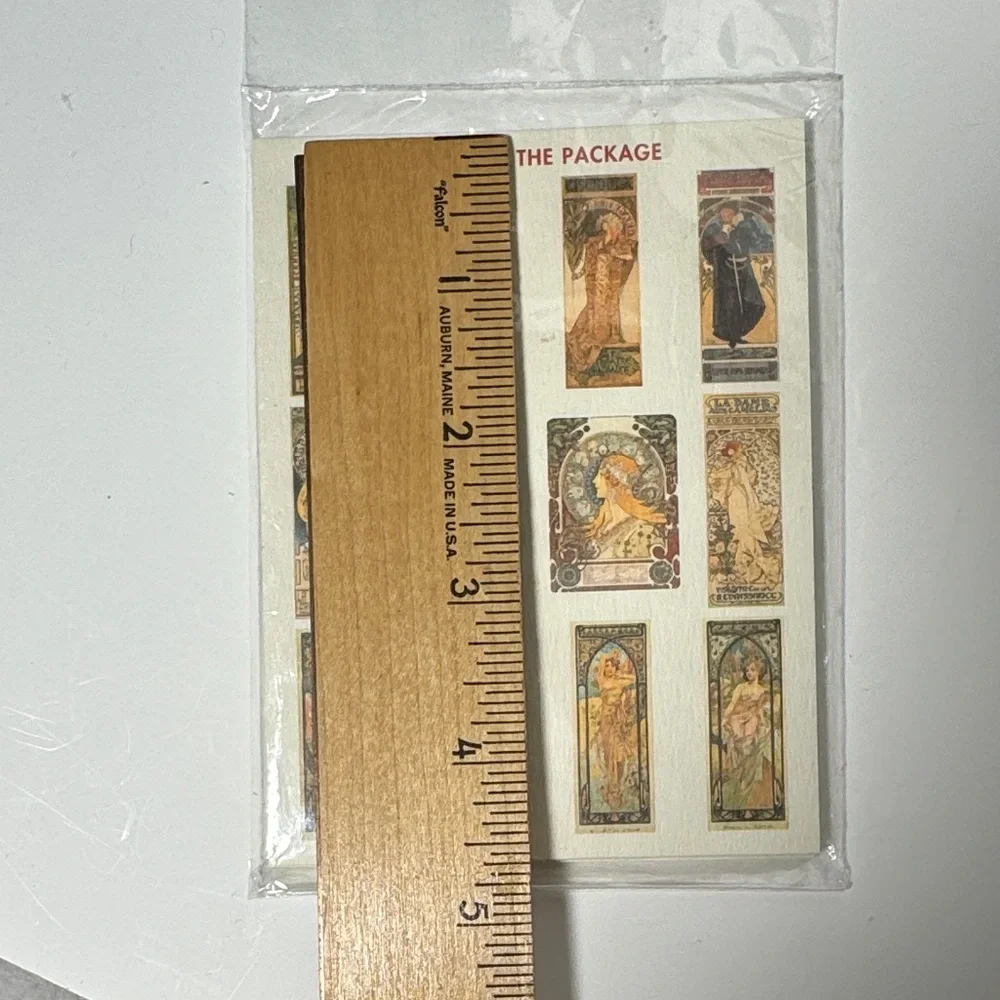 Vintage Alphonse Mucha Art Museum Fine Art Nouveau Gift Tags 2002 Set